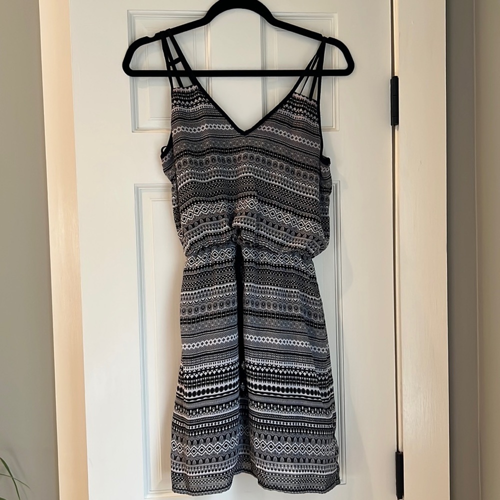 Black and White Mini Dress